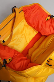 Dolce & Gabbana Yellow Orange Nylon Logo Plaque Hand Shoulder Duffle Bag Dolce & Gabbana