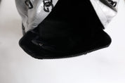 Polyester Gray Black DG Logo Plaque Backpack Bag