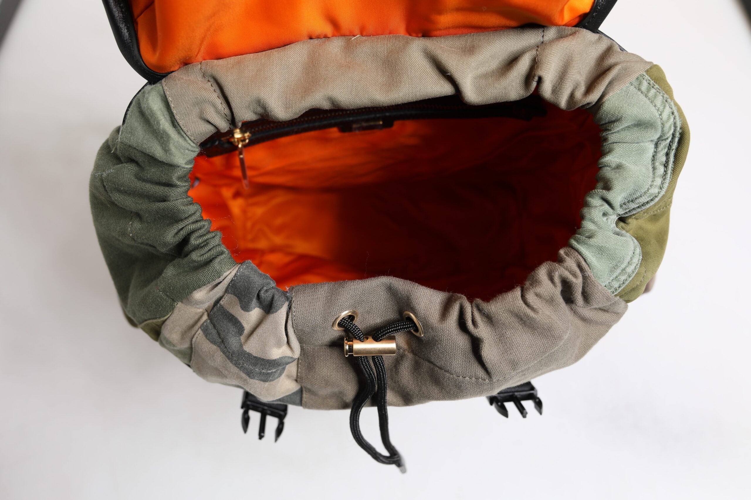 Dolce & Gabbana Military Green Patchwork School Backpack Bag Dolce & Gabbana