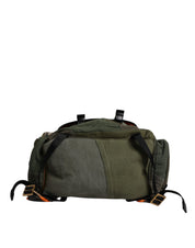 Dolce & Gabbana Military Green Patchwork Travel Backpack Bag Dolce & Gabbana