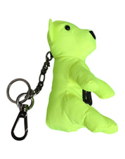 Green Bear Embroidered Logo Keychain Clasp Keyring