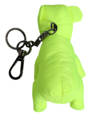 Green Bear Embroidered Logo Keychain Clasp Keyring