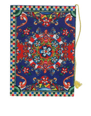 Multicolor Polyester Carretto Siciliano Print Notebook