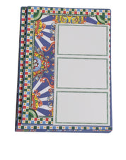 Multicolor Carretto Siciliano Envelope Post Card Holder