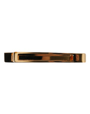 Gold Tone Brass Logo Branded Tie Clip Bar