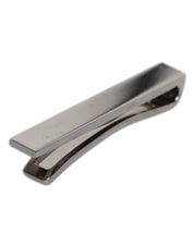 Black Tone Brass Logo Branded Tie Clip Bar