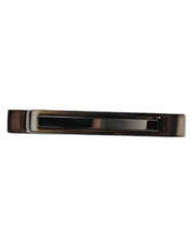 Black Tone Brass Logo Branded Tie Clip Bar