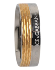 Gold Silver Tone Real Brass DG Logo Ring