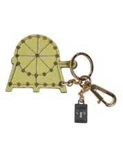 Multicolor Gold Tone Carretto Keychain Keyring