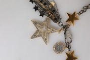 Silver Gold Brass Embellished Waist Chain Belt