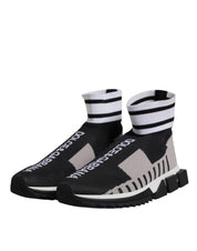 Black Gray Sorrento Socks Women Sneakers Shoes