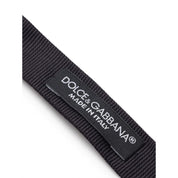 Black Silk Bowtie