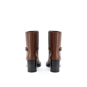 Burberry Brown Leather Ankle Boots