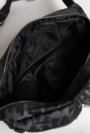 Black Gray Leopard DG Logo Belt Waist Fanny Pack Bag