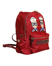 Red #DGFAMILY VULCANO Embellishment Backpack Bag