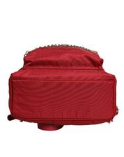 Red #DGFAMILY VULCANO Embellishment Backpack Bag