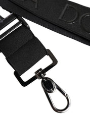 Black Stretch Polyester Rubberised DG Logo Keychain