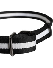 Dolce & Gabbana Black Yellow Logo Striped Metal Buckle Belt Dolce & Gabbana