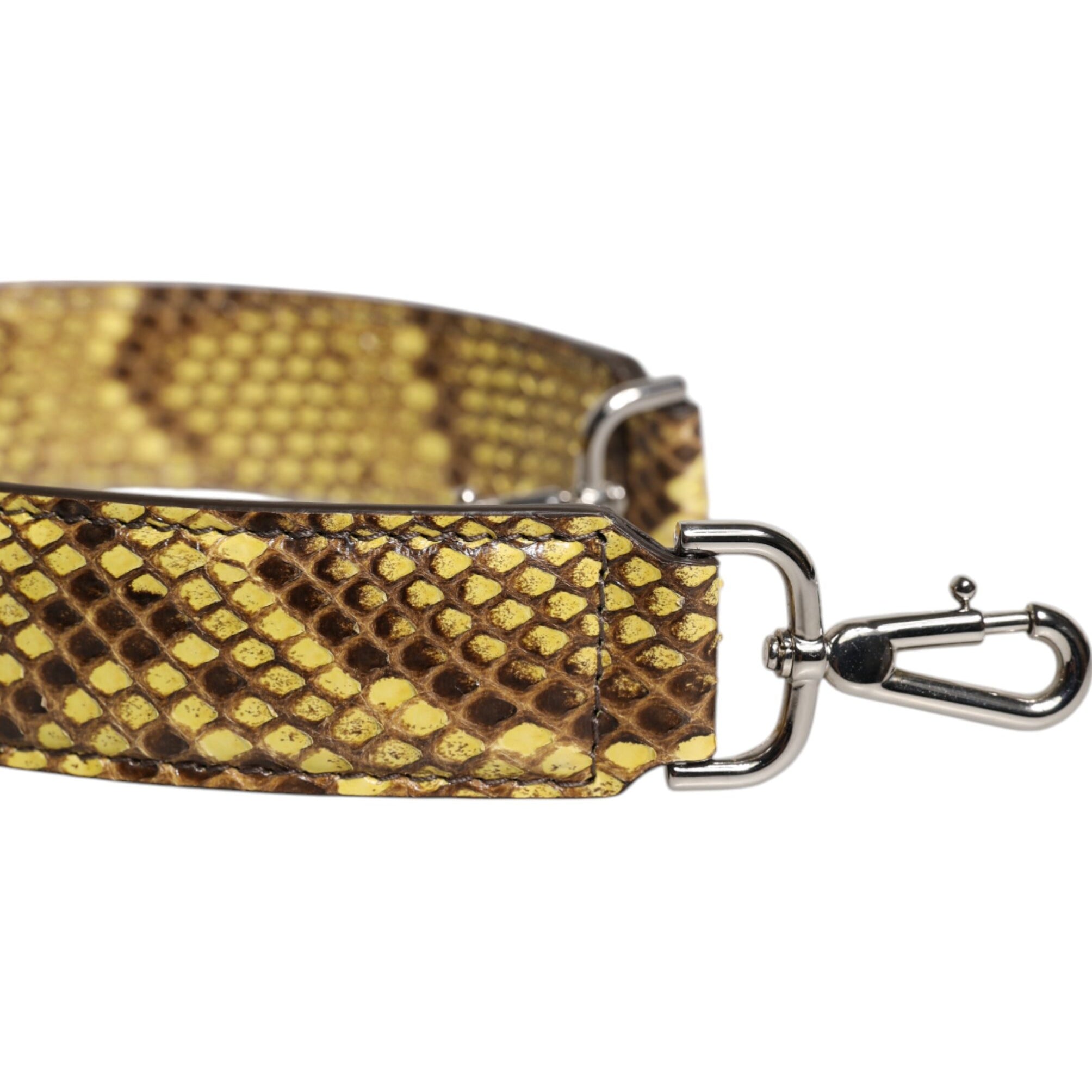 Dolce & Gabbana Yellow Exotic Leather Bag Shoulder Strap Dolce & Gabbana