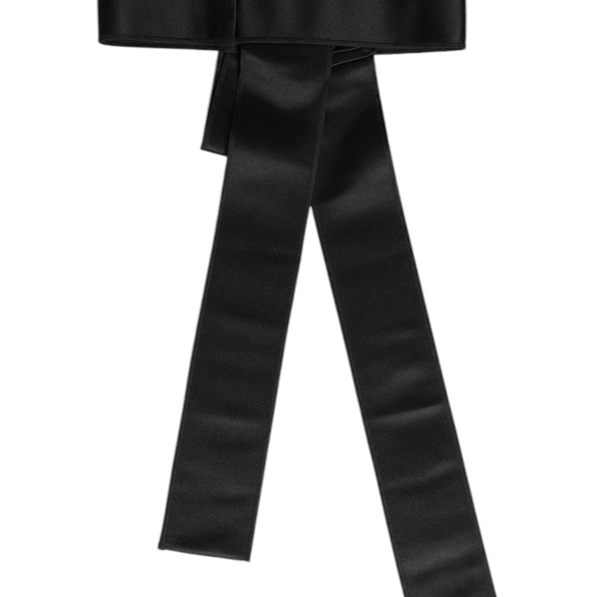 Dolce & Gabbana Black Satin Wide Waist Belt Dolce & Gabbana