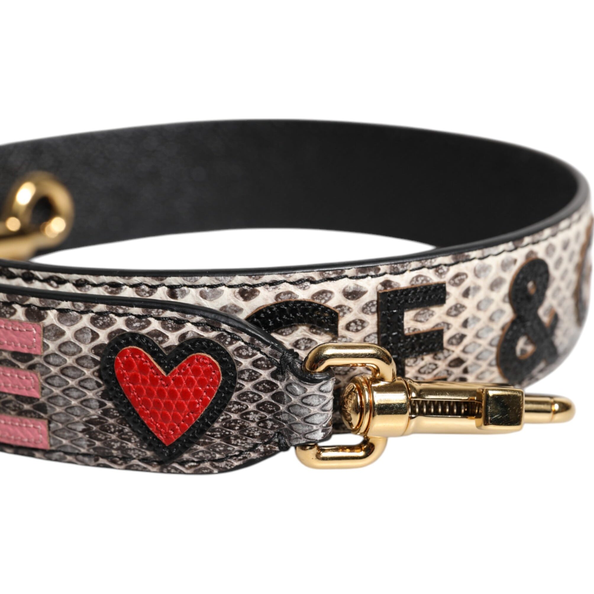 Dolce & Gabbana Multicolor DG AMORE Patch Bag Shoulder Strap Dolce & Gabbana