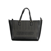 Nero Polyurethane Women's Bag with Adjustable Shoulder Strap