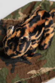 Dolce & Gabbana Multicolor Leopard Embellish Wide Brim Bucket Hat Dolce & Gabbana