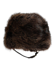 Dolce & Gabbana Brown Fur Women Bucket Hat Dolce & Gabbana