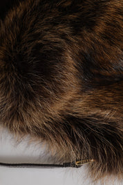 Dolce & Gabbana Brown Fur Women Bucket Hat Dolce & Gabbana
