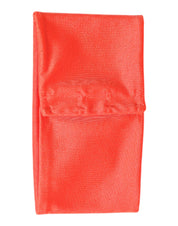 Orange Nylon Stretch Women Neck Warmer Scarf