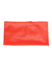 Dolce & Gabbana Orange Nylon Stretch Women Neck Warmer Scarf
