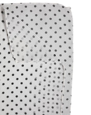 Dolce & Gabbana White Polka Dots Polyester Wrap Shawl Scarf Dolce & Gabbana