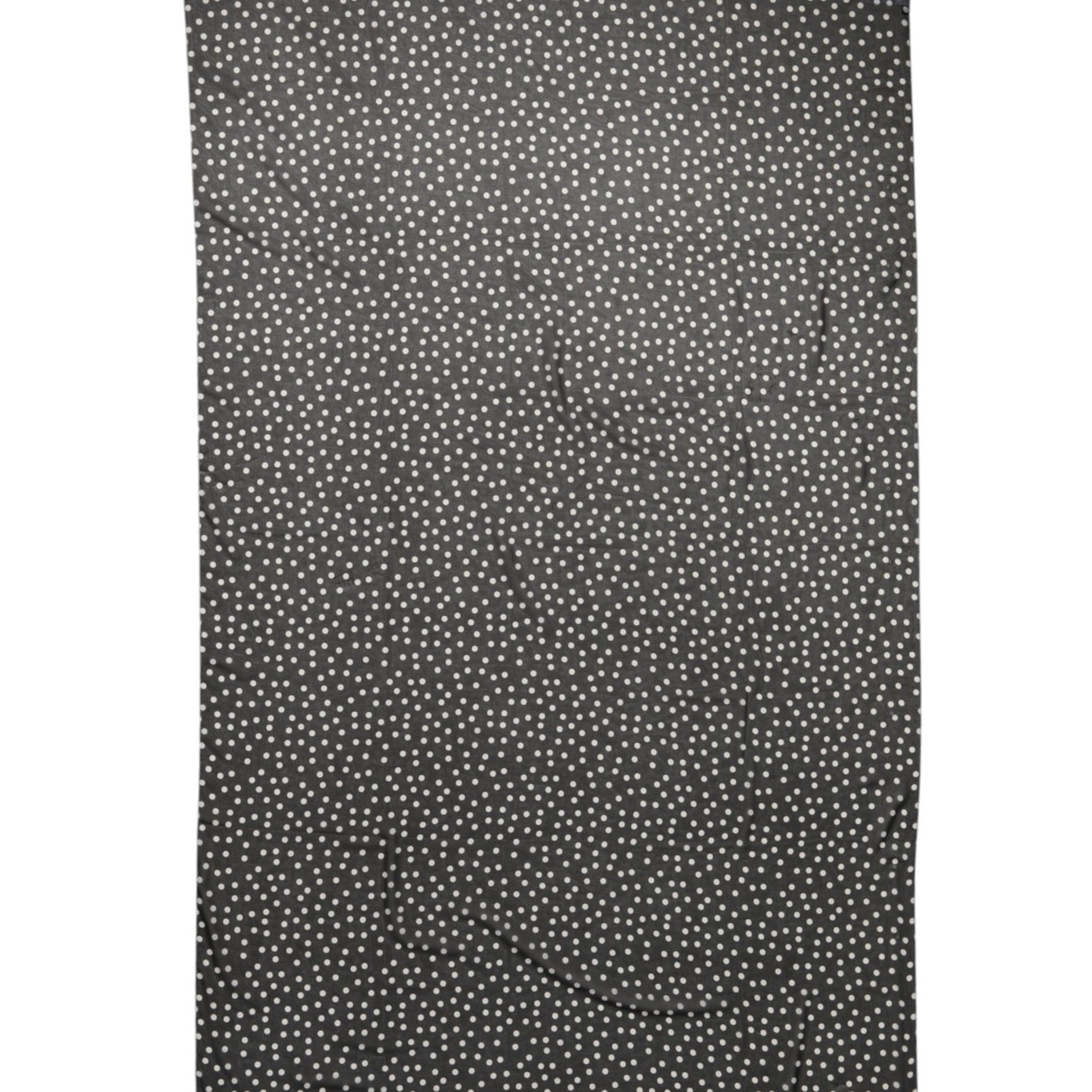 Dolce & Gabbana Black Polka Dots Polyester Wrap Shawl Scarf Dolce & Gabbana
