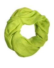 Green Silk Rectangle Wrap Shawl Neck Warmer Scarf