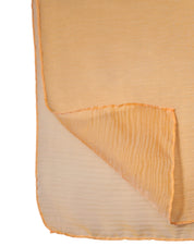 Orange Silk Rectangle Wrap Shawl Scarf