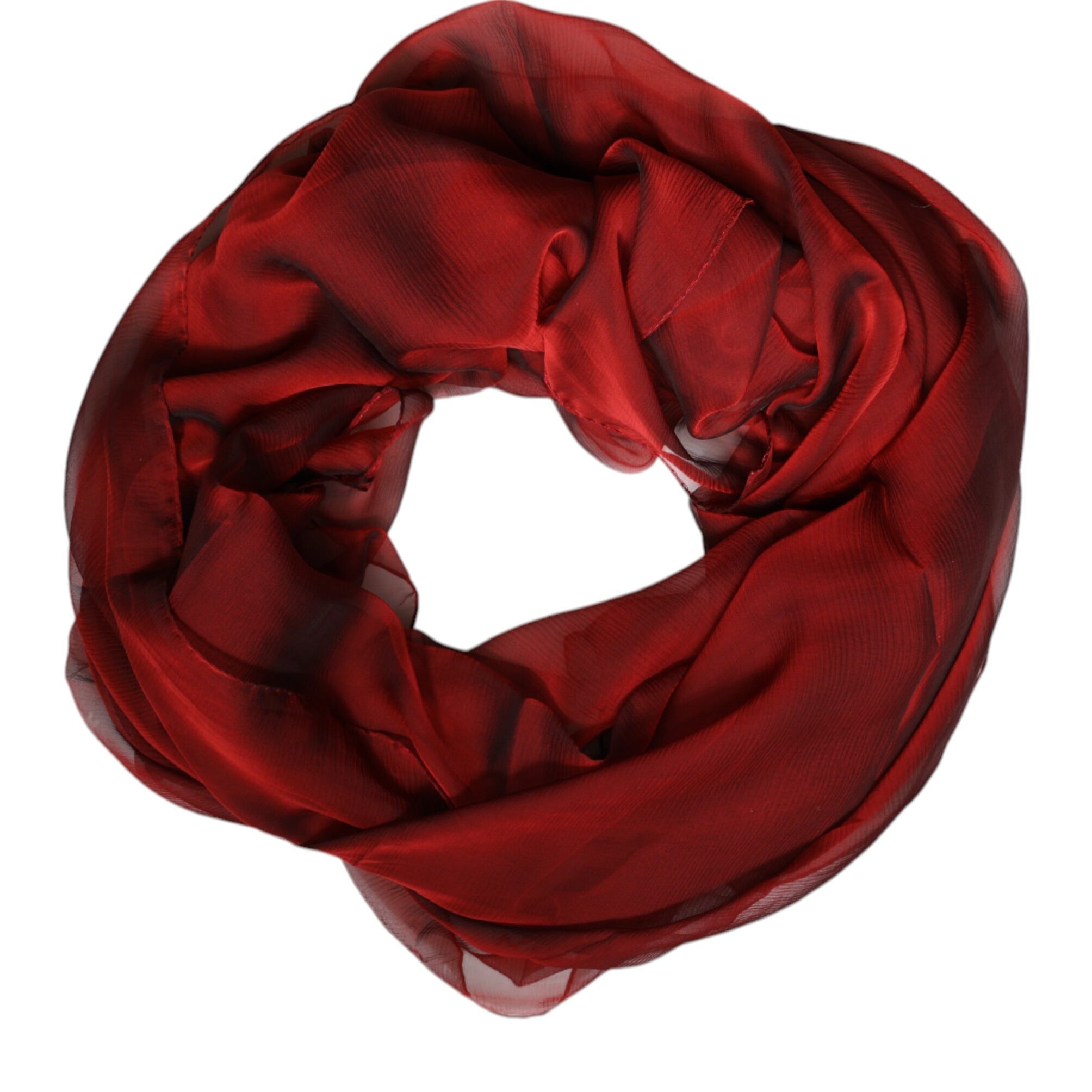 Dolce & Gabbana Red Silk Rectangle Women Wrap Shawl Scarf Dolce & Gabbana