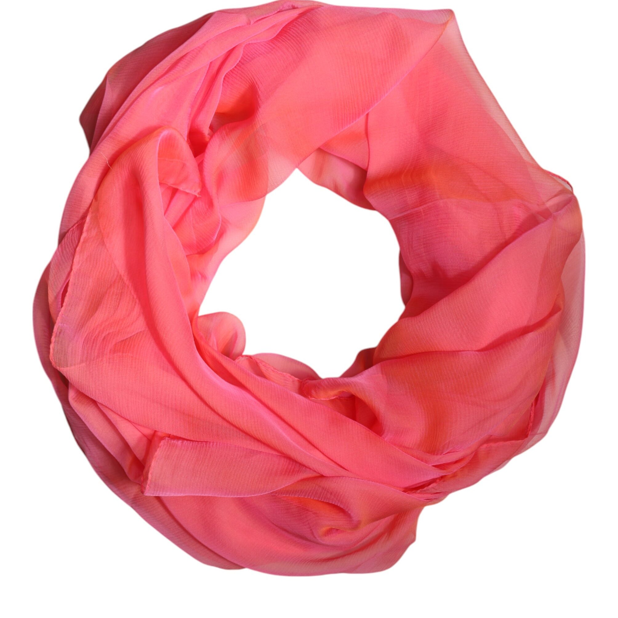 Dolce & Gabbana Pink Silk Rectangle Women Wrap Shawl Scarf Dolce & Gabbana