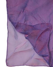 Purple Silk Rectangle Wrap Shawl Scarf