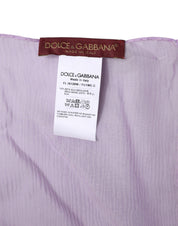 Dolce & Gabbana Purple Silk Rectangle Wrap Shawl Scarf Dolce & Gabbana