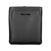 Black Polyester Men's Shoulder Bag