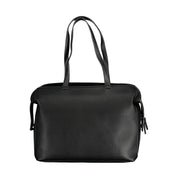 Black Polyurethane Women's Bag