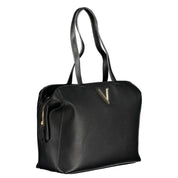 Black Polyurethane Women's Bag
