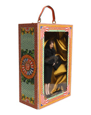 Black Dress Ceramic Porcelain Fashion Leather Sicily Dolls