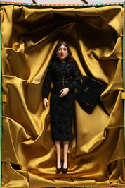 Black Dress Ceramic Porcelain Fashion Leather Sicily Dolls