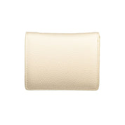 Beige Polyurethane Women's Wallet