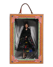 Black Dress Ceramic Porcelain Fashion Leather Sicily Dolls