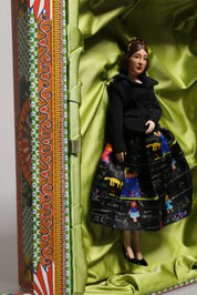 Black Dress Ceramic Porcelain Fashion Leather Sicily Dolls