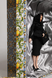 Black Dress Ceramic Porcelain Fashion Leather Sicily Dolls