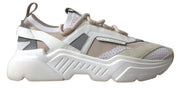 Sneakers White Beige Leather Sport DAYMASTER Shoes
