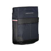 Blue Polyurethane Men's Shoulder Bag